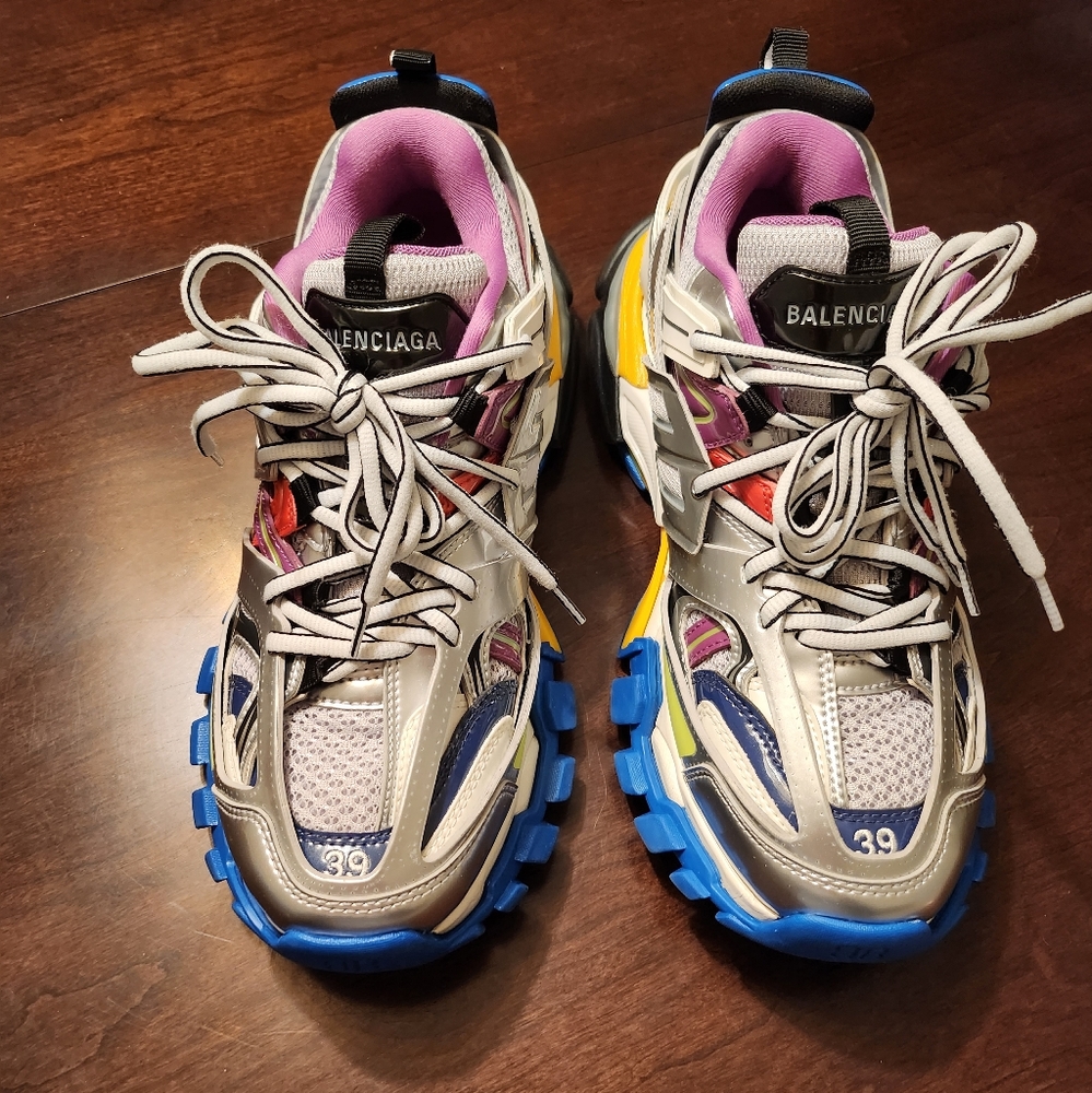 Balenciaga Track Colorblock Fashion Trainer Sneakers